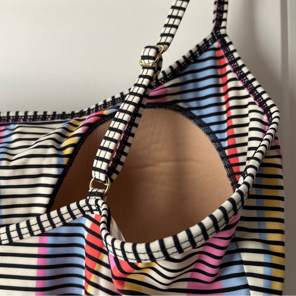 summersalt Striped One-Piece Swimsuit in Red, Blue, Yellow, Pink, Black, White - Picture 10 of 16